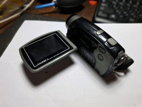 야시카 YASHICA DVC-525 디지털 캠코더 카메라/빈티지 레트로 로모 앤틱 y2k 일본 감성 필카 촬영 사진