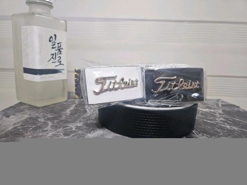 타이틀 리스트 가죽 자동 골프벨트 세트상품