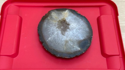 자수정 단면 [고급 희귀 수정 원석 /인테리어 소품 13*13]