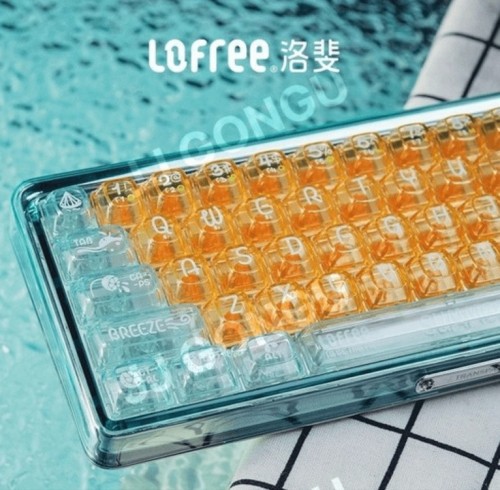 [미사용] Lofree 1% Orange Soda 투명 기계식 키보드