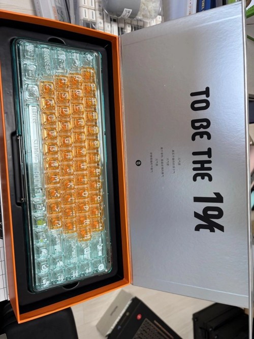[미사용] Lofree 1% Orange Soda 투명 기계식 키보드