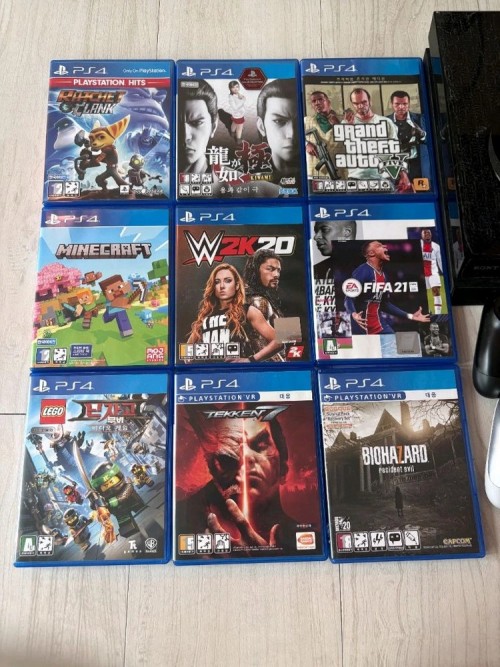 ps4 플스4 게임기 및 게임타이틀 9개 일관판매