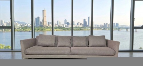 이태리 하이엔드 미노티 최고급 패브릭 4인 소파쇼파(전체 세탁완료)
