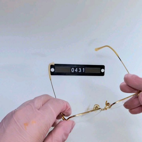 골드 여성용 반무테 7106 안경테 52mm 일본 빈티지 데드스톡 수입 패션 아이웨어 클래식 레트로 복고 아메카지