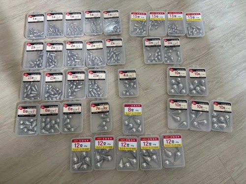 세정추 물방울추 낚시 봉돌 새상품 일괄 싸게 판매합니다