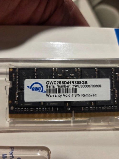 OWC DDR4 8GB PC4-2133P 노트북램(2개)