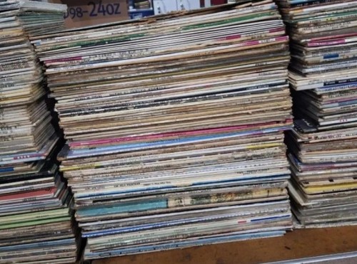 카페 장식 DP 진열 소품용 LP 1,000장 일괄(7번사진 인테리어 예시 참조)