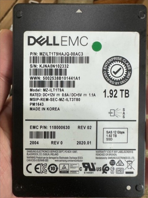 Dell EMC 1.92TB SAS SSD