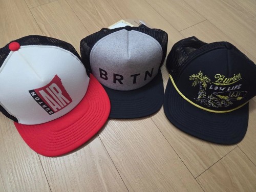 스노우보드 버튼 모자3종 일괄 burton