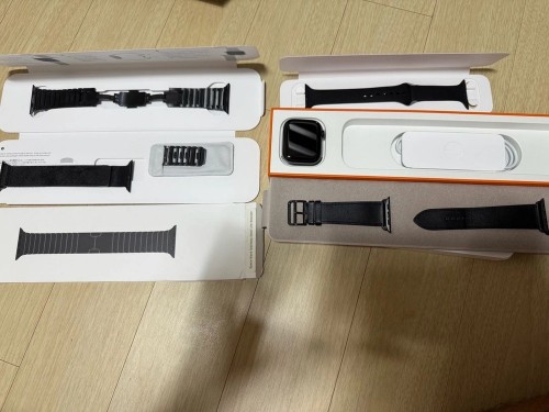 애플워치 7 에르메스 누아르 및 정품 링블 정품 밀레니즈 루프