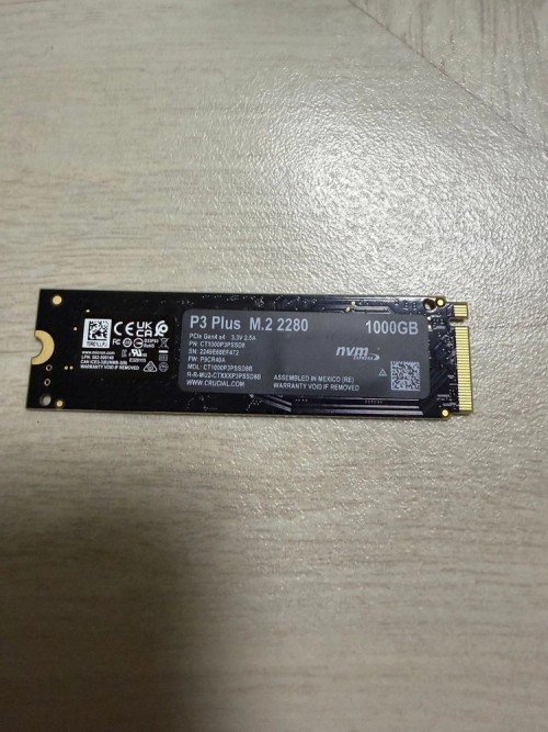 크루셜 P3 PLUS Nvme SSD 1TB 팝니다.