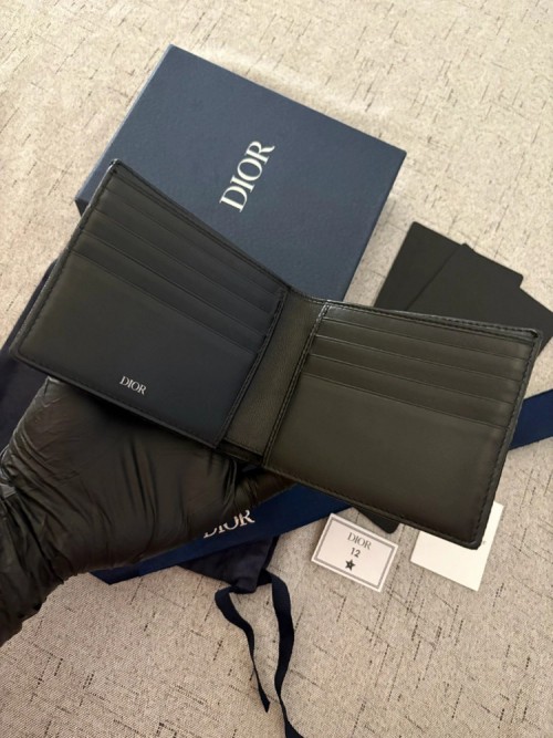 [새상품급]디올 오블리크 반지갑 블랙